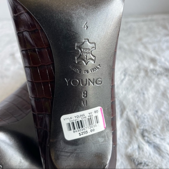 New Brighton Crocodile Style Hi Heels Lady’s Shoes size 8 - Picture 9 of 16